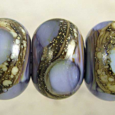 Amethyst Lampwork Glass Beads