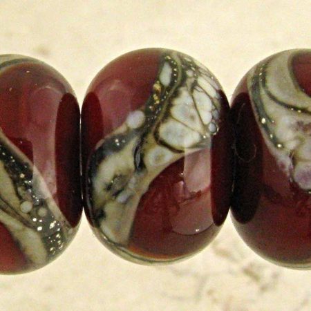 Chestnut Lampwork Glass Beads