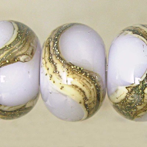 Lavender Sachet Lampwork Glass Beads